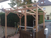 Gerüst für Gartenschrank und Fahrradunterstand (München)